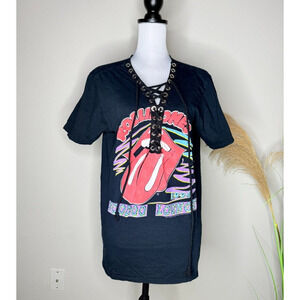 Reclaimed Vintage 1994 Rolling Stones Voodoo Lounge Rock Emo Goth Punk Womens Sm